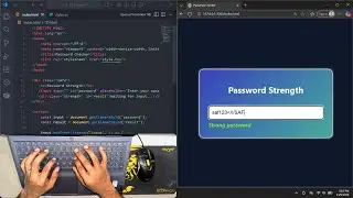 ASMR Program - Password Strength Checker using HTML, CSS & JS  (No Talking)