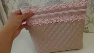 Large Zipper Cosmetic Bag Sewing Tutorial | Easy & Practical