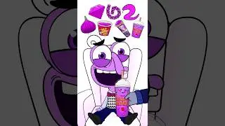 Purple Food Emoticon Mukbang