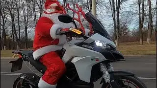 santa claus biker ducati ukraine