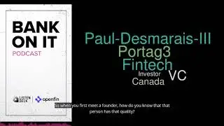 Nugget of the week -3 characteristics every founder should have with Paul Desmarias III from Portag3