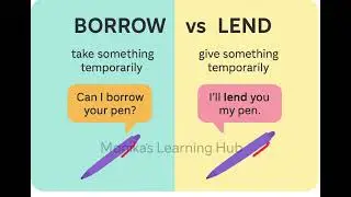 👉 Borrow vs Lend | Common English Confusing Words Explained 💡 | Learn with Monika