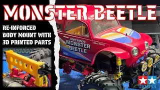 Tamiya Monster Beetle repair with 3d printed body mount 타미야 몬스터비틀 바디마운트 업그레이드 (새 작업실에서 첫작업)