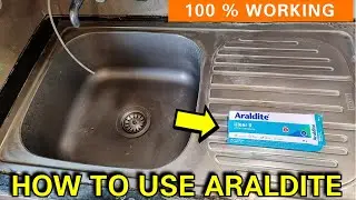 Как использовать клей ARALDITE KEEAR для кухонной мойки | Быстрое решение протечек в кухонной мой...