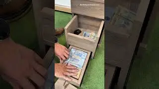 Clever Bedside Table with Hidden Cash Compartment #SecretStorage #HomeHacks #DIYProjects #ASMR