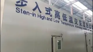 Large walk-in programmable temperature and humidity test chamber in produce
