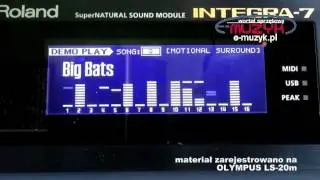 Roland INTEGRA-7 prototyp - demo fabryczne 3 - test na E-MUZYK.pl