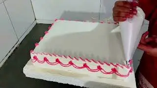 5KG Square Pineapple Cake | Big Square Cake Decorating Ideas | Trending Pineapple Cake Design