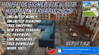DOWNLOAD House Designer Fix & Flip Mod Apk Terbaru 2025 Unlimited Money Unlimited Diamond Versi 1.62