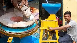 आटा चक्की | Atta Chakki Stone Cutting & Fitting - Stone Type Atta Chakki