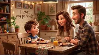 I Love My Parents Song ❤️ | Kids Poem for Children | Nursery Rhyme for Kids