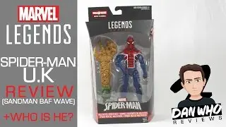 Marvel Legends Spiderman UK Review (Sandman BAF Wave)