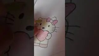 easy Hello Kitty drawing😻😽