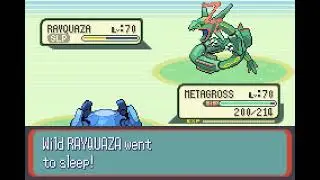 Pok&eacute;mon Sapphire Version - Catching Rayquaza