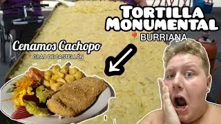 #Comida &iexcl;NOS VAMOS a BURRIANA a Merendar la 🥚TORTILLA MONUMENTAL🥔 y Cenamos 🥩CACHOPO🧀 en el GRAO! 