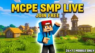 Minecraft Pocket Edition SMP LIVE 🔥 | Join FREE 24&times;7 | No Rules | Mobile Only 😱