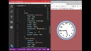 CSS Animated Clock  Pure CSS3 Clock Shape (CSS Animation Effect) Urdu/Hindi