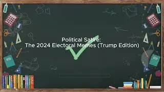 Political Satire: The 2024 Electoral Memes (Trump Edition)