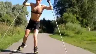 Александр Бобылев техника конькового хода. Видео Толстиков Игорь лыжный клуб Измайлово