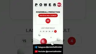22 September 2025 Powerball Red Ball is 22