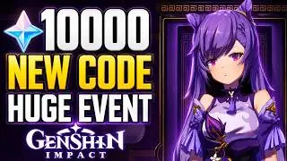 EVERYONE Can Get 10000 Primogems! New Genshin Event