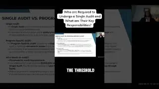 Who Are Required to Undergo a Single Audit?
