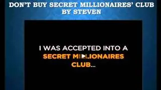 DON'T BUY Secret Millionaires' Club by Steven - Secret Millionaires' Club Binary Options