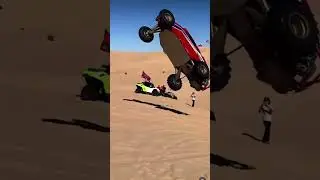 Sand Rail offroad jump at sand dunes goes for a wild ride! #glamis #sanddunes #offroad