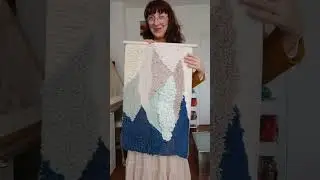 Weaving CRUSHING WAVES 🌊 Woven Tapestry Wall Hanging - Textile Art - Woven Wall Decor