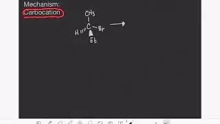 87: Formation of a carbocation during the SN1 mechanism