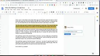 Yellow box marking in Google Docs