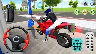 Red Brand New Bike Vs Bullet Train 3d Driving Class android game play video || Car Game #cargame
