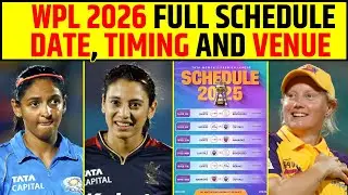 WPL 2026 FULL SCHEDULE OUT! ALL MATCH DATES, TIMINGS AND VENUES REVEALED #wpl2026 #schedule