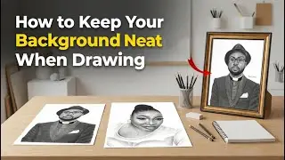 HOW TO KEEP YOUR BACKGROUND CLEAN WHEN DRAWING - EASY STEPS #logooarts #realisticdrawing #art #draw