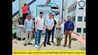 Installation of 110 TR Chillers in progress at Govt Super Speciality Hospital Srinagar.