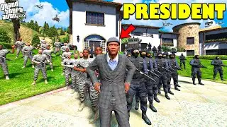 Franklin Becomes the Most DANGEROUS President In Los Santos GTA 5! | SHINCHAN and CHOP