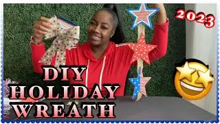 EASY & AFFORDABLE DOLLAR TREE DIY HOLIDAY WREATH | HOW TO MAKE A WREATH