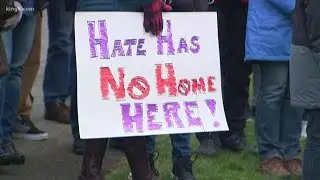 Klahanie neighborhood in Sammamish rallies for love after hateful graffiti