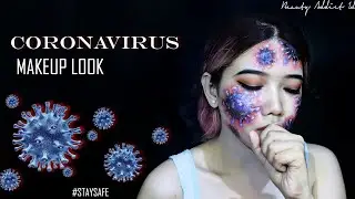 Coronavirus Makeup Look | Face Painting Tutorial | Beauty Addict Id