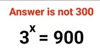 3^x = 900. Ответ не 300. Многие провалили этот тест по математике в Украине! #математика #степени...