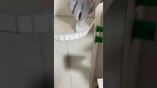 Satisfying Wall Tile Grout Line Shaping | Smooth Curve Edges & Perfect Finish #wallputtykaisekare