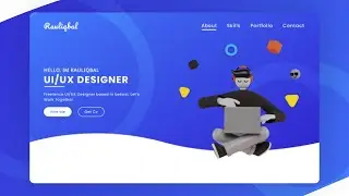 How to make a portfolio website using HTML CSS | Source Code | Figma Source File Link