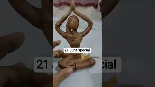 Natural clay things for international yoga day special #diy #art #claycrafts #clayshaper #trend