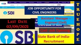 State Bank of India Civil Engineer job| Asst. Manager (Civil)| #civilengineeringjob #latestjobcivil