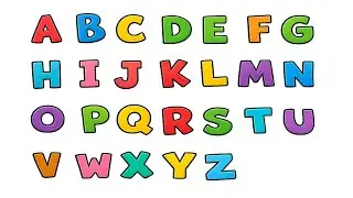 How to draw EASY Alphabets , Painting & Coloring for kids step by step || saeed kids art