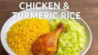 One Pot Chicken & Turmeric Rice with Cabbage | Easy Homemade Recipe
