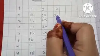 Write Numbers 1to50| Counting 1 to 50 in square line book #1to50counting #counting1to50