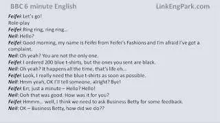 BBC 6 minute English   Business English  Customer complaints script video