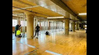 Historic building built in 1913 renovation on 3rd floor in Downtown Dallas by RB Construction USA
