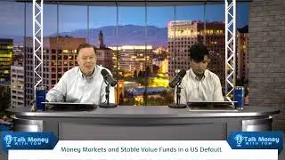 What happens to money markets and stable value funds in a US default?